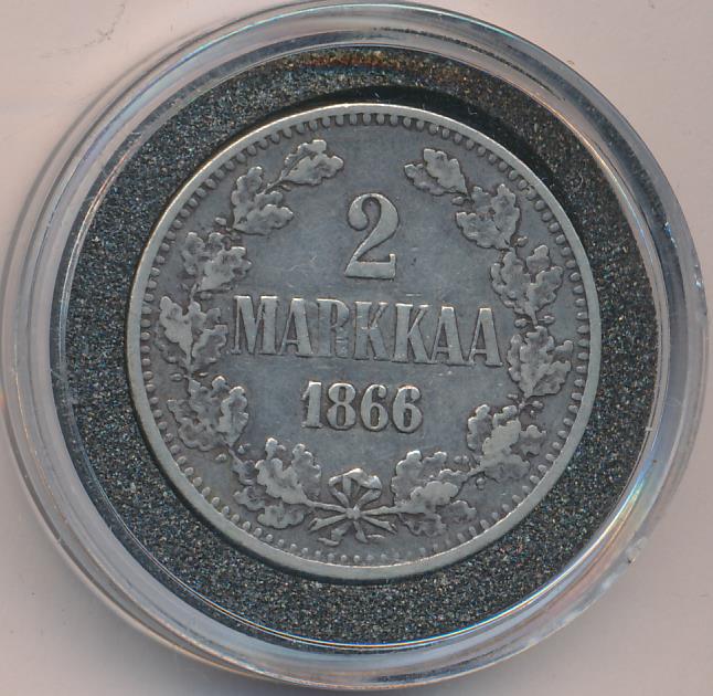 1866 2 марки аверс