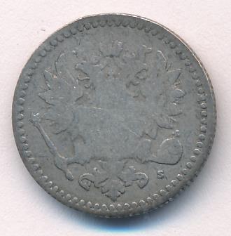 1866 50 пенни реверс