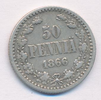 1866 50 пенни аверс