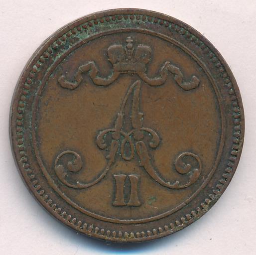 1867 10 пенни реверс