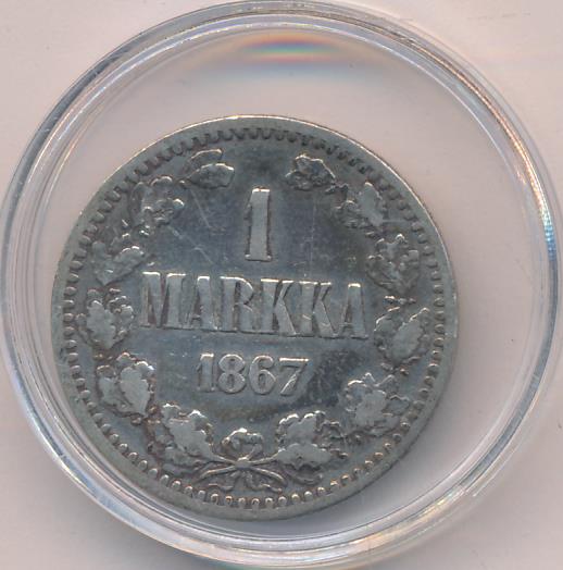 1867 1 марка аверс
