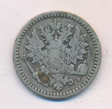 1871 50 пенни реверс
