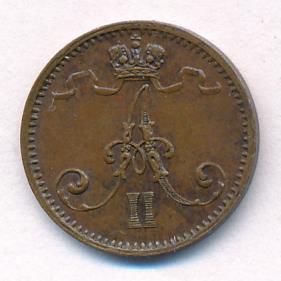1872 1 пенни реверс