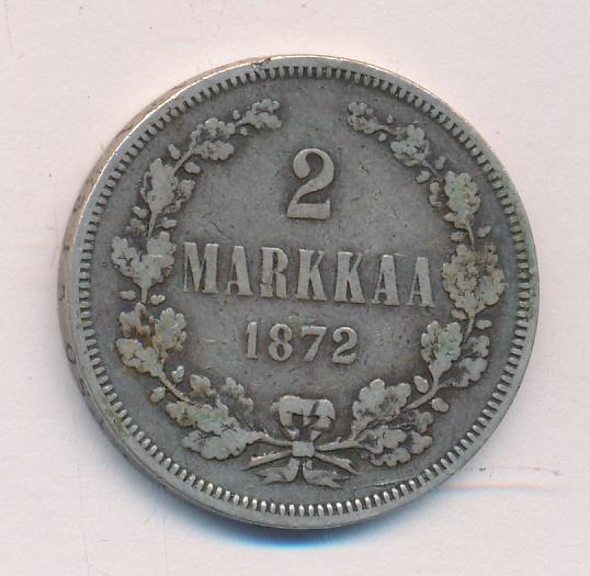 1872 2 марки аверс