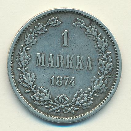 1874 1 марка аверс