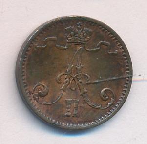 1874 1 пенни реверс