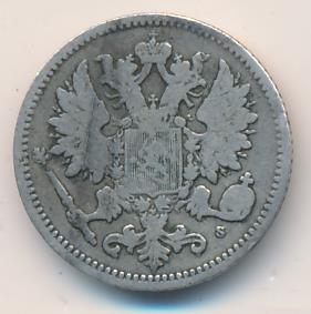 1875 25 пенни реверс