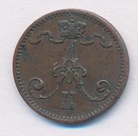 1876 1 пенни реверс
