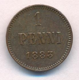 1883 1 пенни аверс