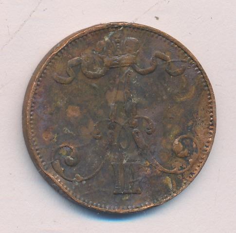 1888 5 пенни реверс