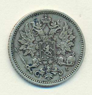 1889 25 пенни реверс