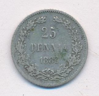 1889 25 пенни аверс