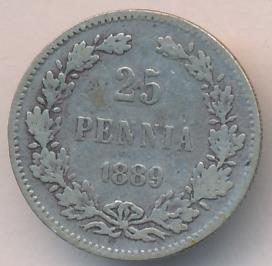 1889 25 пенни аверс
