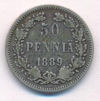 1889 50 пенни аверс