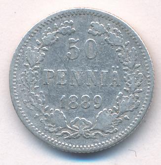 1889 50 пенни аверс