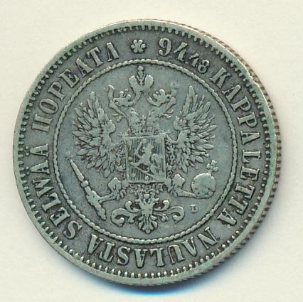 1890 1 марка реверс