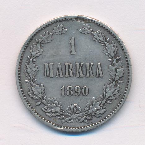1890 1 марка аверс
