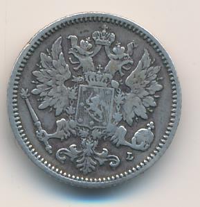 1890 25 пенни реверс