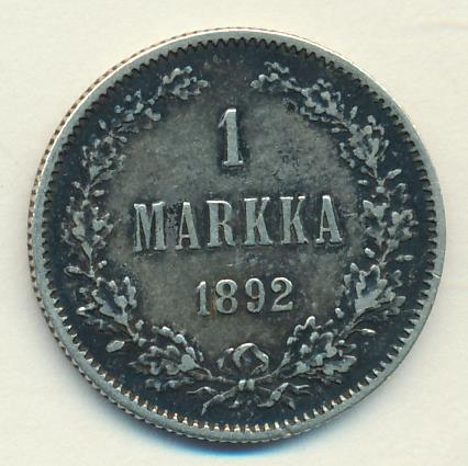 1892 1 марка аверс