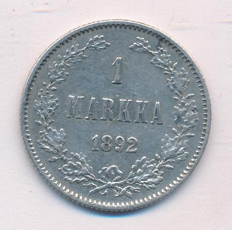 1892 1 марка аверс