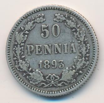 1893 50 пенни аверс