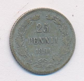 1894 25 пенни аверс