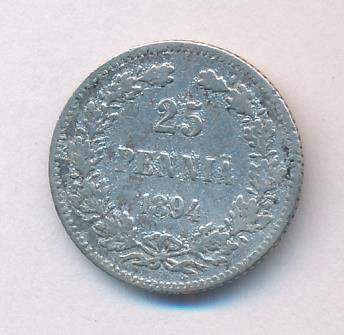 1894 25 пенни аверс