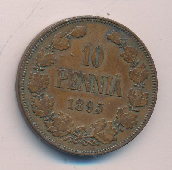 1895 10 пенни аверс