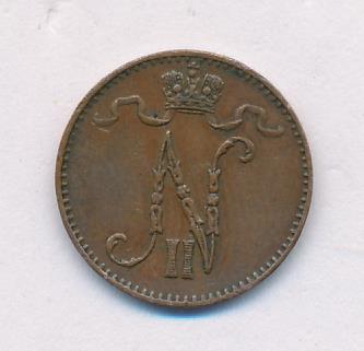 1895 1 пенни реверс