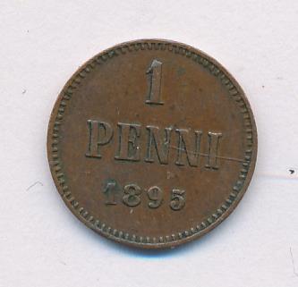 1895 1 пенни аверс