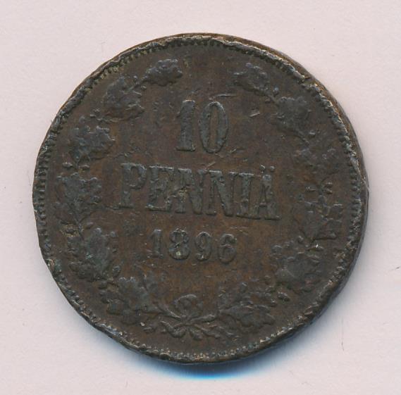 1896 10 пенни аверс