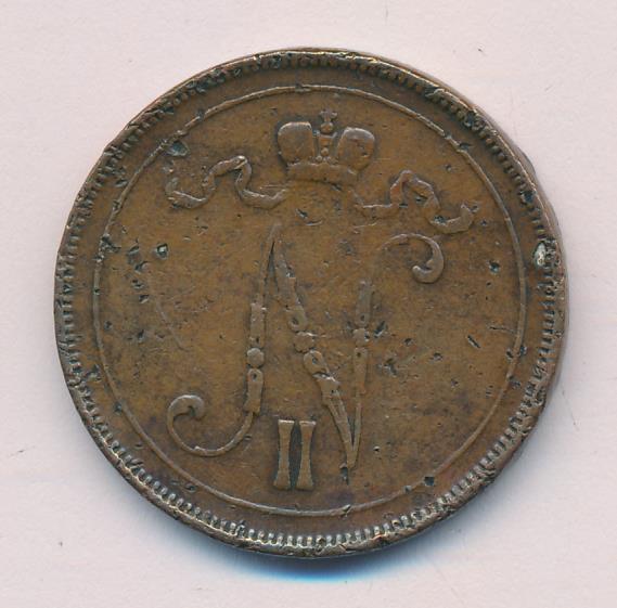 1896 10 пенни реверс