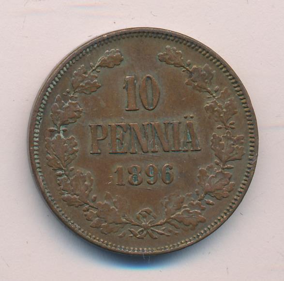 1896 10 пенни аверс