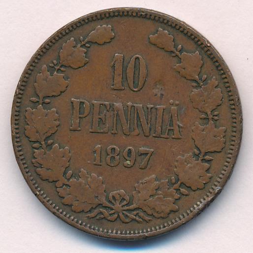 1897 10 пенни аверс