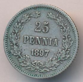 1897 25 пенни аверс