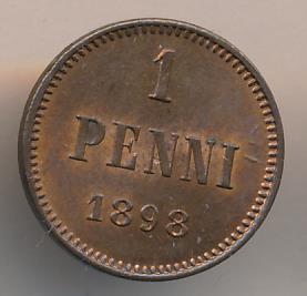 1898 1 пенни аверс