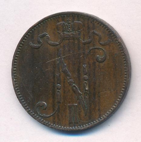 1898 5 пенни реверс