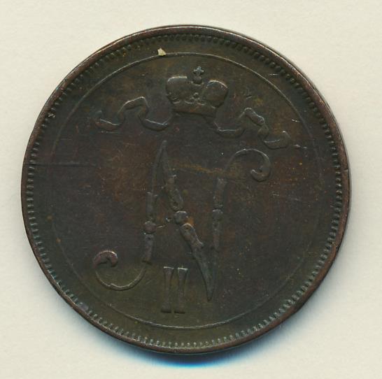 1899 10 пенни реверс