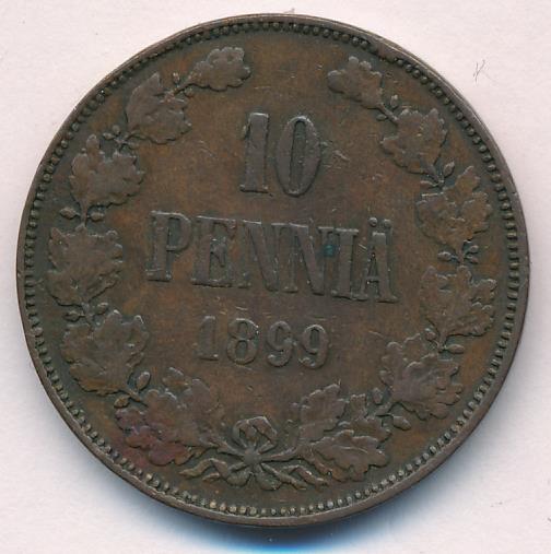 1899 10 пенни аверс
