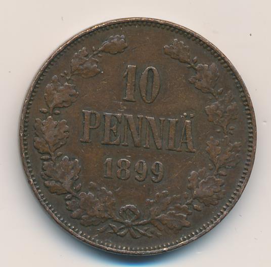 1899 10 пенни аверс