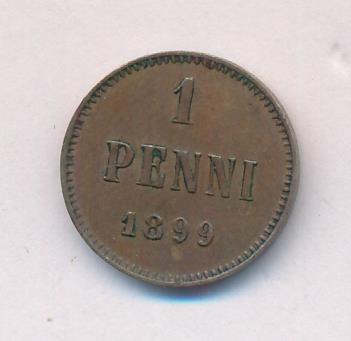 1899 1 пенни аверс