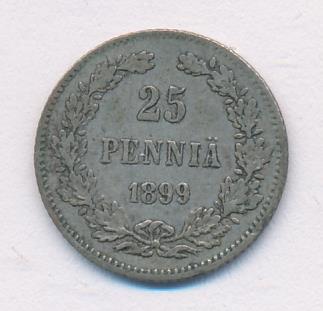 1899 25 пенни аверс