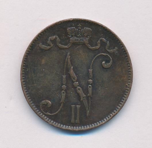 1899 5 пенни реверс