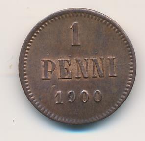1900 1 пенни аверс