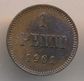 1901 1 пенни аверс