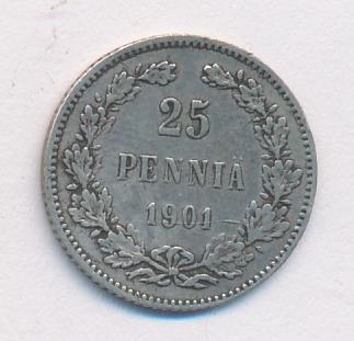 1901 25 пенни аверс