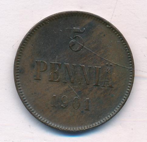 1901 5 пенни аверс