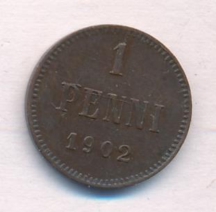 1902 1 пенни реверс