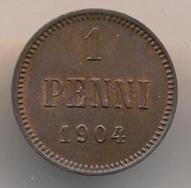 1904 1 пенни аверс