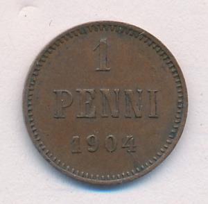 1904 1 пенни аверс
